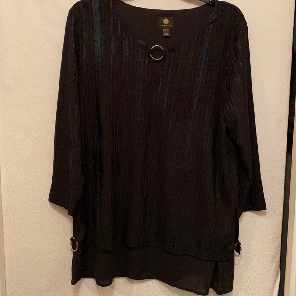Jm Collection 3/4 sleeve blouse
